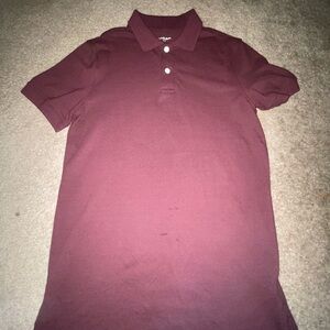 Red Casual Button Down Shirt with Classic Style